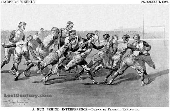 Frederic Remington Football Art Dec. 2, 1893